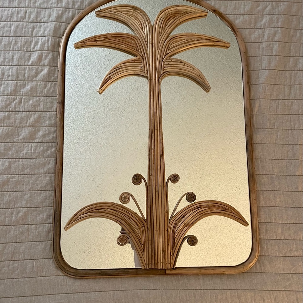 Opalhouse Rattan Palm Tree Mirror